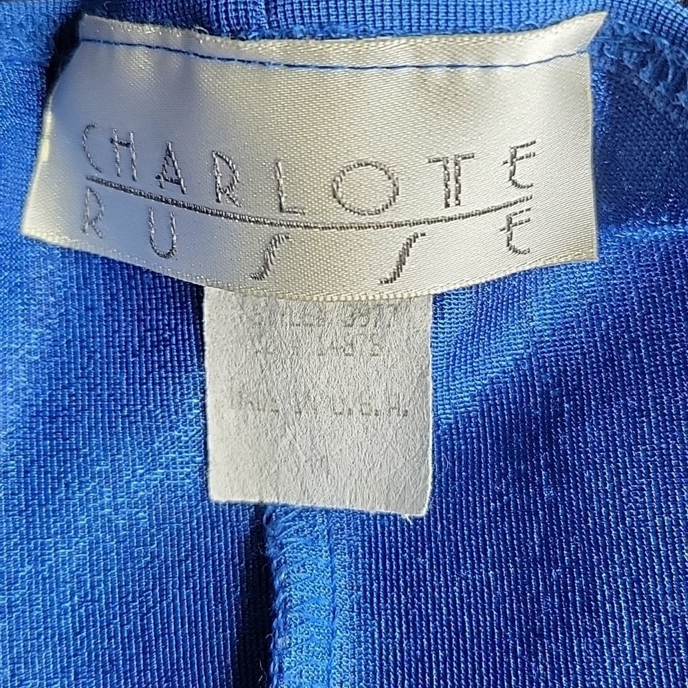 CHARLOTTE RUSSE Blue Spaghetti Straps Summer Dress Medium - Picture 6 of 6